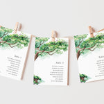 Forest Wedding Table Plan Cards - Woodgreen Collection, Elle Bee design