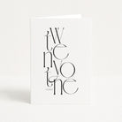 Abstract 21st birthday card on a white background