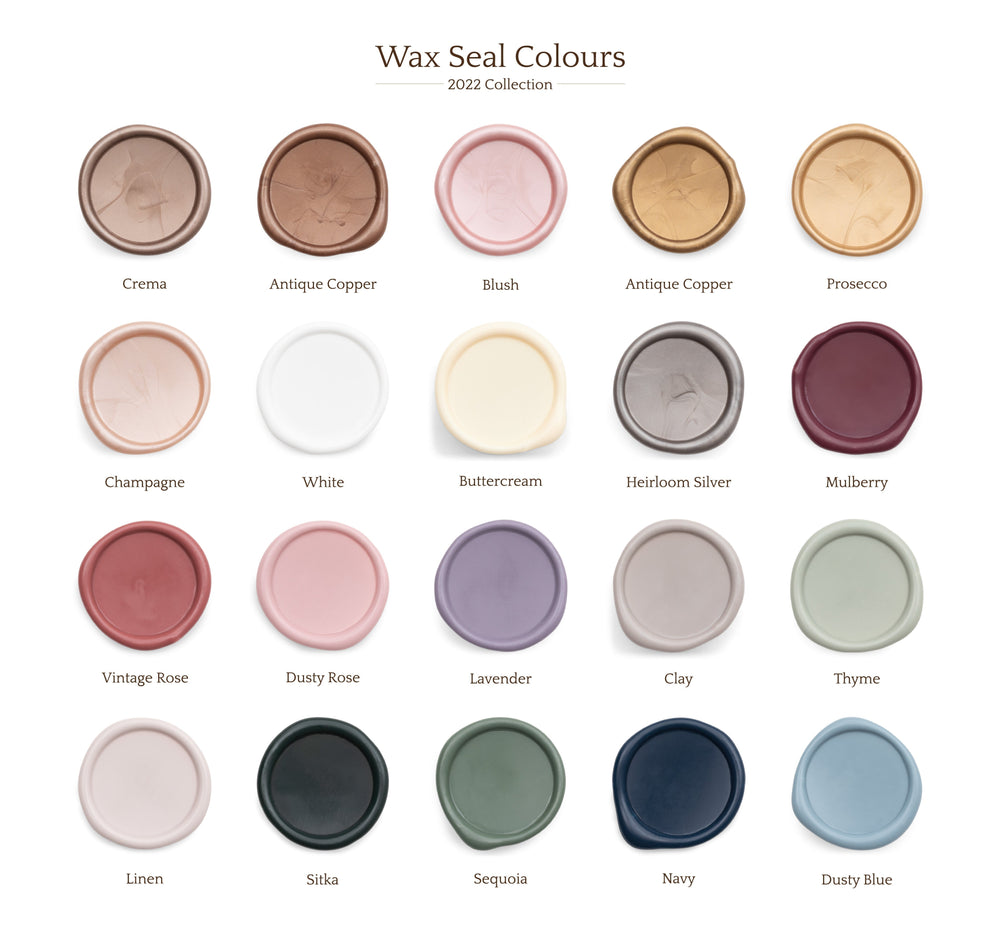 Kensington Monogram - Self Adhesive Wax Seal - 20 Colours Available