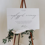 Classic Unplugged Ceremony Sign - Aldgate Collection, Elle Bee Design