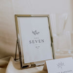 Winter Wedding Table Number - Angel Collection, Elle Bee Design