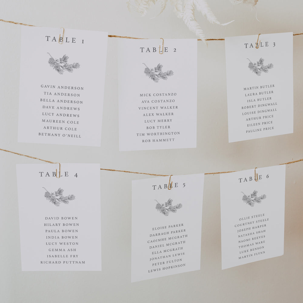 Card Table Layout Design Seating Plan Cards | Table Plan Cards | Wedding Seating Chart
