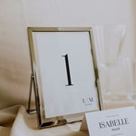Monogram Table Number - Belgravia Collection, Elle Bee Design