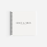 wedding guest book, personalised wedding guest book