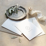 Modern Monogram Wedding Thank You Card - Burley Collection, Elle Bee Design