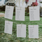 Modern Wedding Table Plan Cards - Camden Collection, Elle Bee Design