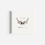 Boho Antlers Wedding Guest Book - Epping Collection, Elle Bee Design
