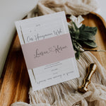 Romantic Pink Wedding Invitation Suite - Finchley Collection, Elle Bee Design