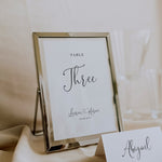 Finchley - Wedding Table Number