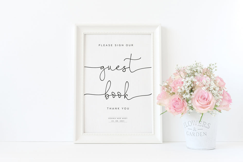 Sign our Guest Book Wedding sign, Wedding Sign, Custom Wedding Signs, Small wedding signs, Small signs for wedding guests