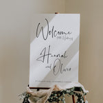 Modern Script Wedding Welcome Sign - Kilburn Collection, Elle Bee Design