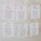 Modern Wedding Table Plan Cards - Kilburn Collection, Elle Bee Design