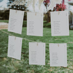 Modern Wedding Table Plan Cards - King's Road Collection, Elle Bee Design