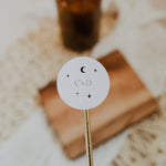 Lunar - Shaped Save the Date Card