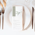 Modern Botanical Wedding Menu Card - Mansion House Collection, Elle Bee Design