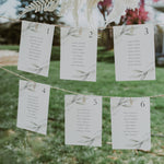 Modern Botanical Wedding Table Plan Cards - Mansion House Collection, Elle Bee Design