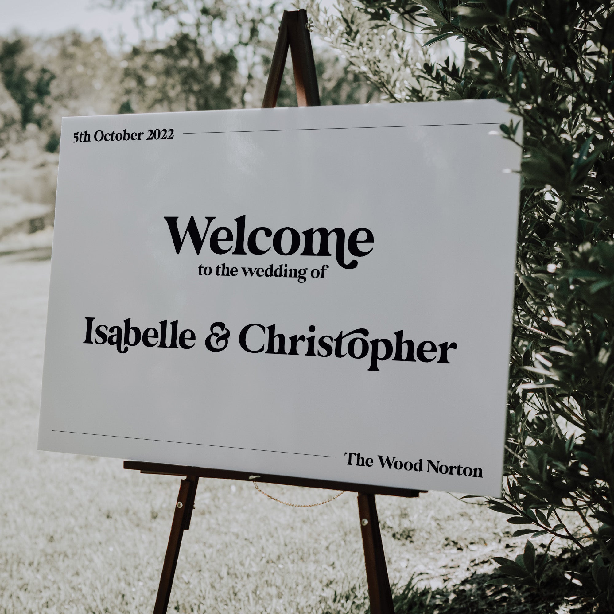 Modern Retro Wedding Welcome Sign - Soho Collection, Elle Bee Design