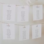 Modern Wedding Table Plan Cards - Victoria Collection, Elle Bee Design