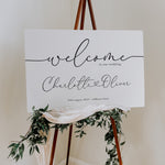 Modern Wedding Welcome Sign - Windsor Collection, Elle Bee Design